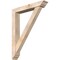 Ekena Millwork Traditional Traditional Smooth Bracket w/ Offset Brace, Douglas Fir, 5 1/2"W x 32"D x 40"H BKT0604X32X40TRA01SDF - alternate 1